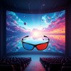 SquarezhenBo 1Pc Anaglyph Red Blue 3D Glasses for 3D Movie