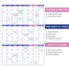 Wall Planner Undated - Large Three Monthly Dry Erase Reusable
