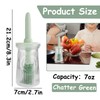 STNRST-IN Oil Dispenser with Silicone Basting Brush, 200ml Glass Olive