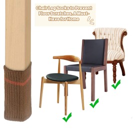 Xing Xing Lian Chair Leg Socks Protectors for Hardwood Floors, Quick to Install, Works on Round & Square Legs – High Elastic Bar Stool Leg Covers – Essential Furniture Pads (Style 1, 24 Pcs)