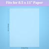 AKONEGE 50 Pack No Holes Sheet Protectors 8.5 x 11