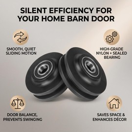 Barn Door Roller Barn Door Wheel Basic Heavy Duty Cabinet Hardware Pulley Cabinet Window Roller Sliding Hardware Kit