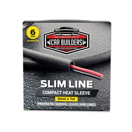 Car Builders Slim Line Loom Protection Heat Sleeve, 6 mm Sleeve Diameter x 1 Metre Length