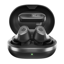 SteelSeries 61680 Wireless Gaming Earphones, Arctis GameBuds ANC Noise Cancelling for PC/PS 5/4/Switch/Smartphones, IP55 Dustproof and Waterproof, Bluetooth 5.3, 2.4GHz Hi-Fi Audio, 100+ EQ, Designed