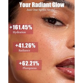 PDRN NAD+ Peptide Serum Mist, Hydrating Face Glow Spray, 4 Hyaluronates, 5 Ceramides, Niacinamide for Moisturizing & Plumping, Firming & Dullness Care