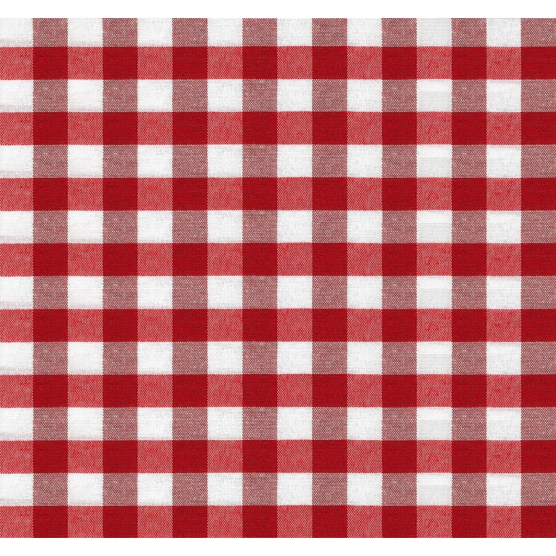 Martina Home TEFLONATED TABLECLOTH MADE Vichy Red 140X140 CM