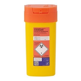 Sharpsguard DNDD509OL Sharps Bin, 0.6L, Orange