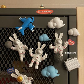 Aircraft Fridge Magnet, Airplane Clouds Refrigerator Magnets, Fun Magnets Novelty Office Home Kitchen Accessories Whiteboard Magnets