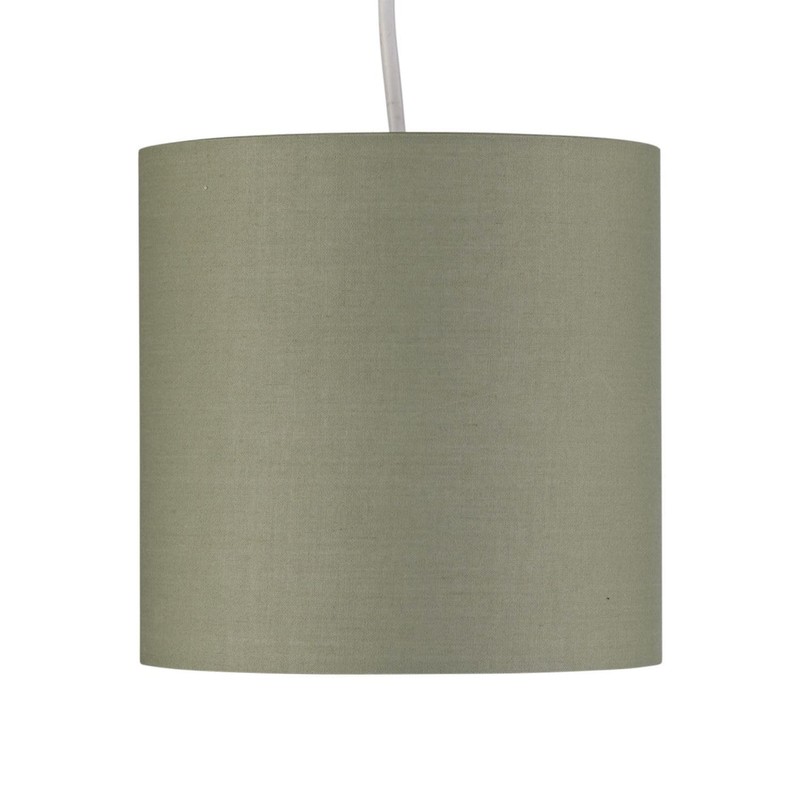 firstchoicelighting Set of 2 Sage Green Cotton Fabric Table Lamp