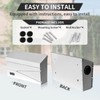 Ydocabinit Wall Mount Mailbox, Large Capacity Mailbox for House, Visibility