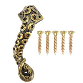 BTSEURY Octopus Door Handle, Resin, Heavy Duty Vintage Bronze Cupboard Furniture Pull, Unique Octopus Design, Steampunk Aesthetic