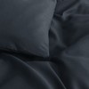 MOONLIGHT20015 Single Duvet Cover - Charcoal Solid Soft Single Bedding