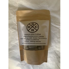 BCSW Irish Sea Moss - Bladderwrack - Alkaline Detox ~ Dr. Sebi ~ Cell Food 2000mg