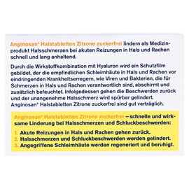 Tetesept Anginosan Throat Tablets Sugar Free Zitro