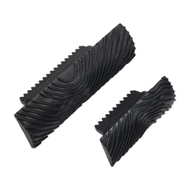 Utoolmart Wood Graining Painting Tool, Art Paint Rubber Wood Graining DIY Tool, for Wall Painting Decoration DIY, MS7-3.5 Set, Black, 1 Pcs