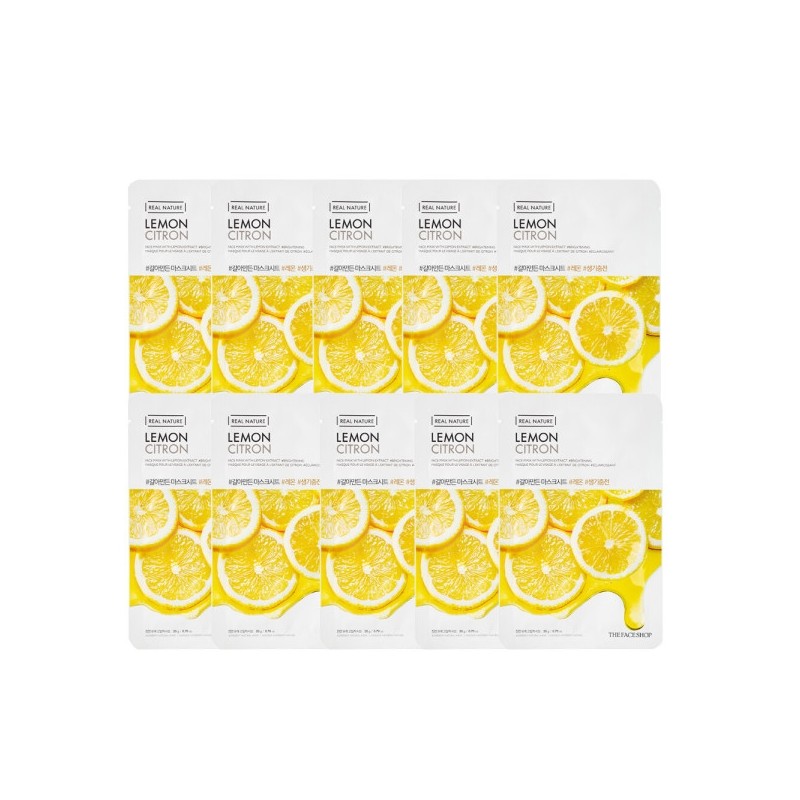 The Face Shop Ground Lemon Mask Sheets 10 Sheets /