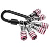 LUEXBOX 1/4 Inch Bit Holder Keychain, Hex Screwdriver Bits Holder