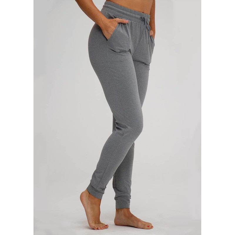 DEVOPS Women's Yoga Jogger Pants with Side Pocket Sweatpants (X-Large,