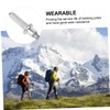 Kisangel 6pcs Replaceable Carbon Steel Alpenstock Rod Tips Climbing Accessories