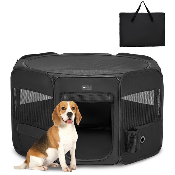 PETSFIT Dog Playpen, Pop Up 36" Sturdy Foldable Medium Dog