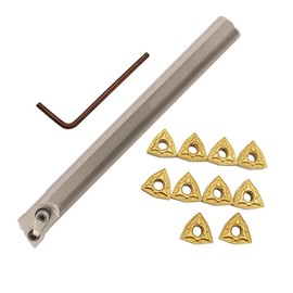 FONGKNOX 11PCS 3/4" lathe internal boring bar 20mm carbide shank S20R-MWLNR08 carbide sheet indexable