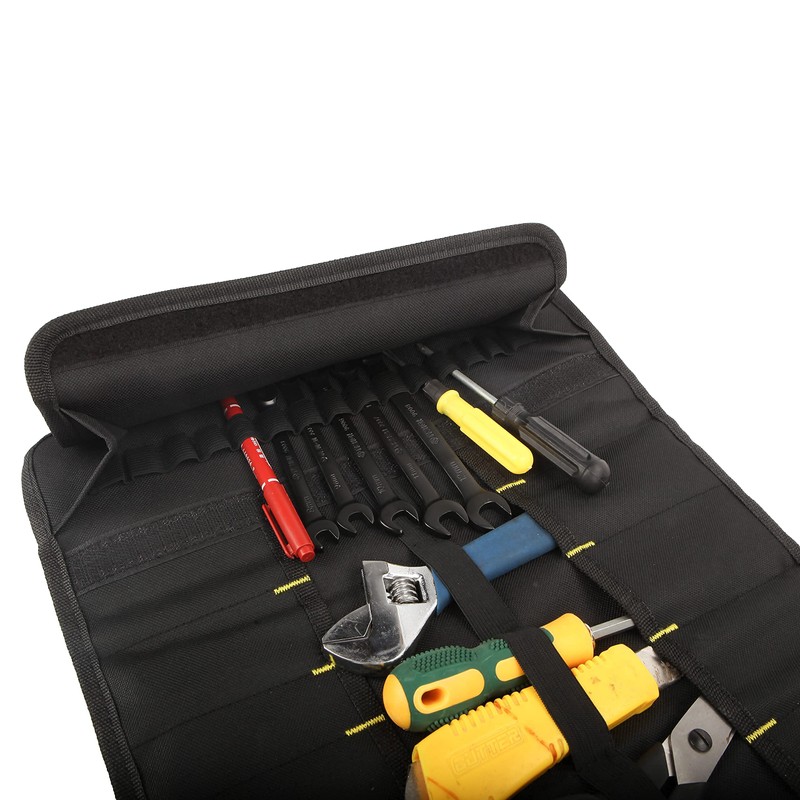 Tool Roll Organizer, Pockets Tool Bag Roll, Wrench Pouch Organizer