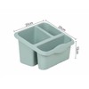 TENLITE Amazing 3 Compartments Plastic Sink Tidy Kitchen Sink Organizer,