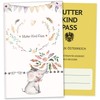 OLGS Mother-child passport 3-piece case, boho friends, stylish protective case,