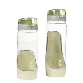 Thermo Rex Sports Water Bottle with Straw, Water Bottle Made of BPA-Free Plastic, Reusable, Bottle with Clip Lid, Sports Water Bottle (800 ml, Green)