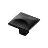 Hickory Hardware Crest Collection Knob 1-1/4 Inch Square Matte Black