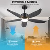 Kviflon 48" Ceiling Fans with Lights and Remote Control, Modern