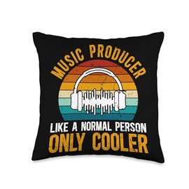 Music Producer Cool Beat Maker Music Production Producer Throw Pillow