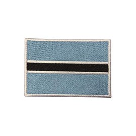Botswana Country Flag Logo Patch Embroidered Applique Botswana National Flag Patch Iron On Patch Sew On Patch Emblem