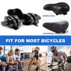 OSIGEI Bicycle Saddle, Gel Bicycle Seat, Wide, Soft, Comfortable Breathable