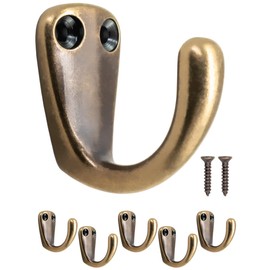 Fuxxer® Classic Coat Hooks Towel Hooks Iron Hooks Bronze Set of 5