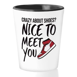 Bubble Hugs Sneakers Shot Glass 1.5oz - Crazy About Shoes - Sneakers Addict Collector Footwear Sport Casual Skate Pop Culture Hobby Teenager