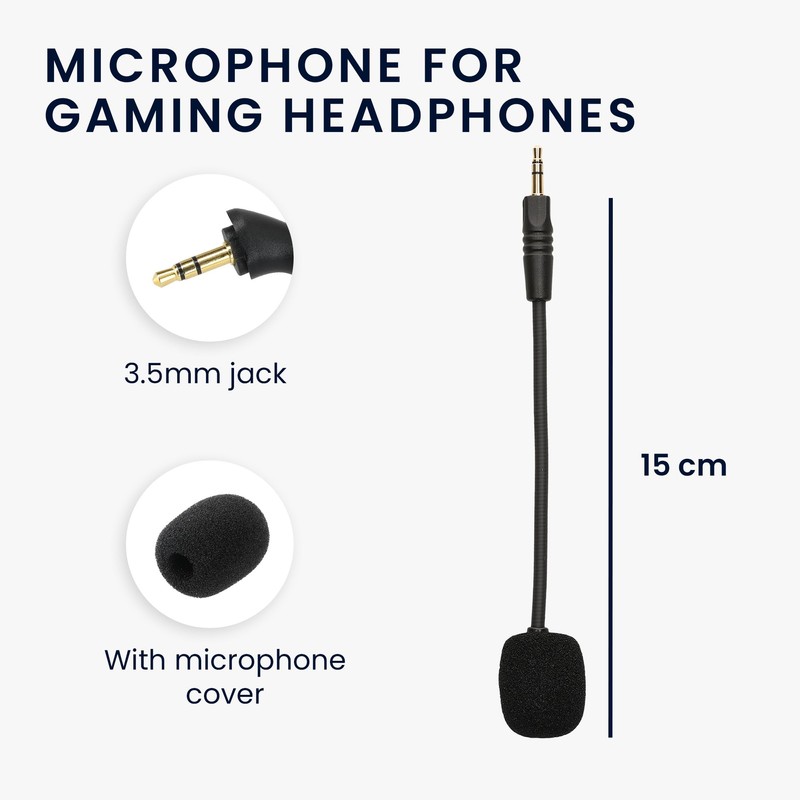 kwmobile Microphone Compatible with Havit H2002D - Replacement Mic for