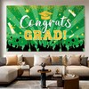 Graduation Picture Backdrop 7 x 5 ft Green and Gold