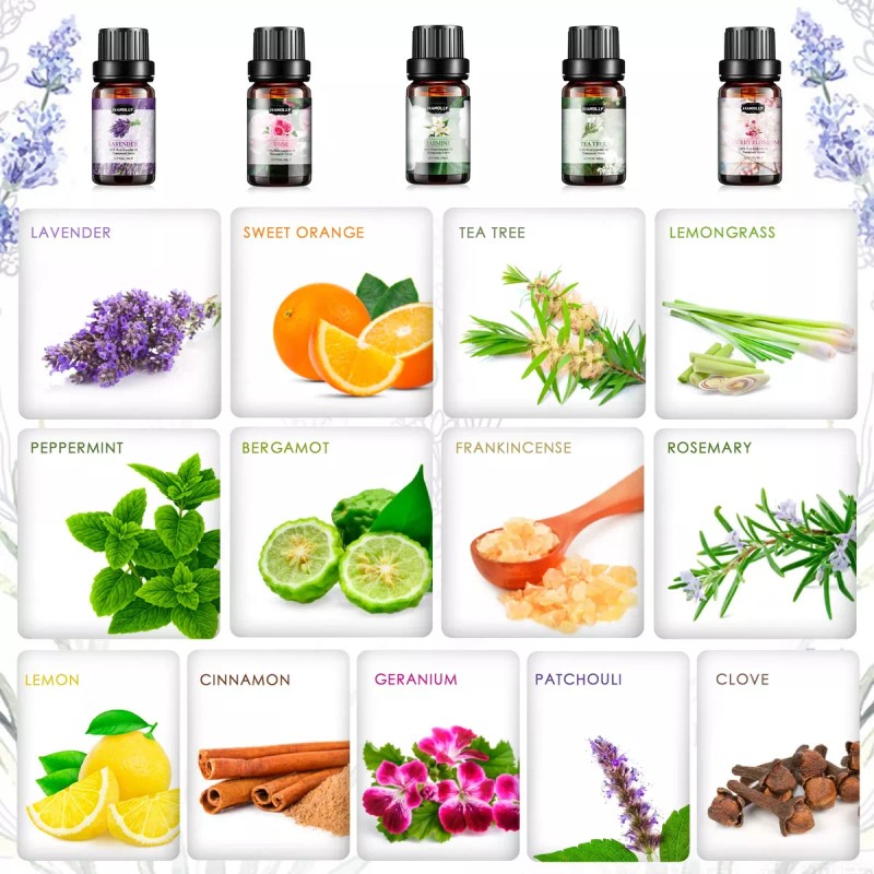 Hanolly Kit De Aceites Esenciales Para Aromaterapia 26 X 6