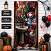 Halloween Garage Door Decoration, 70.9 x 35.4 Inch Bloody Clown