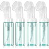 4Pcs Foam Bottle with Brush, Empty Plastic Foaming Soap Dispenser,