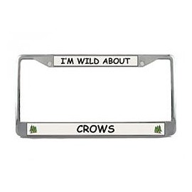 Crow License Plate Frame (Chrome) 5 Year Warranty