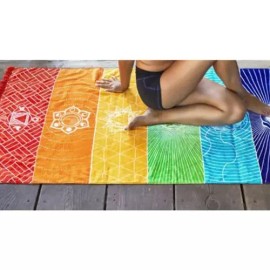 Deluxe Tela 7 Chakras Alfombrilla Yoga Meditación Manta Decoración