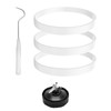 3pcs Rubber Gaskets Rings for Nutri Ninja Blender, Replacement Gasket
