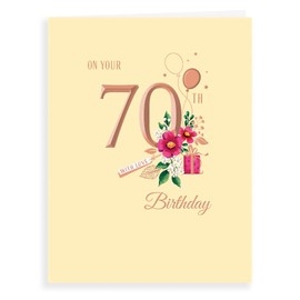 Avant Garde Studios Milestone Age Birthday Card 70 F - 8 x 6 inches, H90027