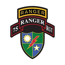 fagraphix 75th Ranger Regiment Insignia Sticker Decal Self Adhesive Battalion Sleeve Rangers 1.25" Wide