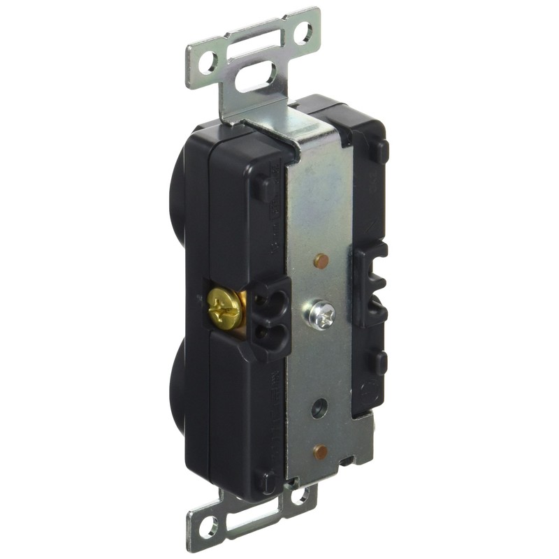 American Electric Flat Blade Duplex Recessed Outlet Grounded 2P 15A