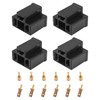 Tiardey 4PCS H4 Automotive Headlamp Socket Male and Female Connectors