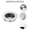 PATIKIL 2 in/50mm Dia Round Recessed Door Pulls, 2 Pack