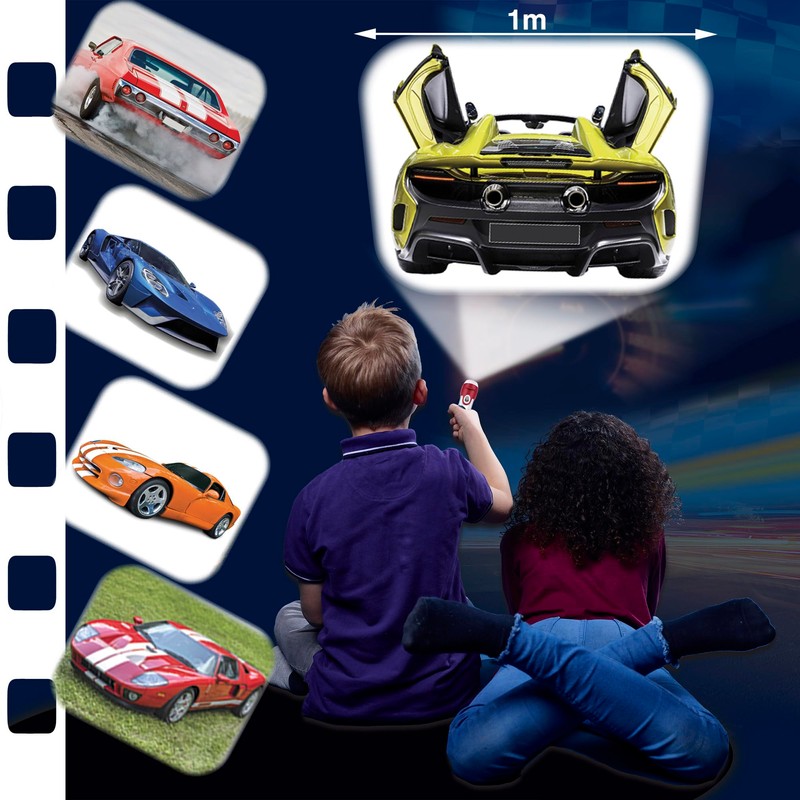 Super Cars Torch & Projector